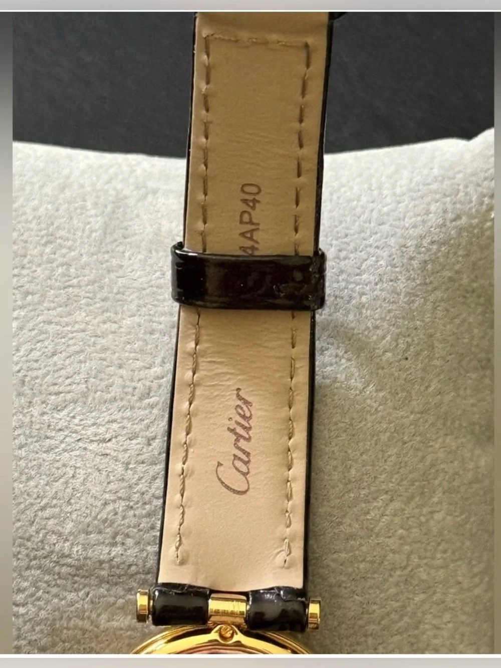 Cartier vintage woman’s 18KT gold watch